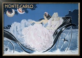 Monte-Carlo Framed Giclee Print by Louis Icart