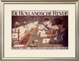 De Hollandsche Revue Framed Giclee Print by Johan Georg Van Caspel