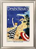 Deutschland, An der Ostsee Framed Giclee Print by Leonhard F. W. Fries