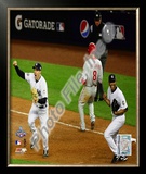 M.Teixeira & M.Rivera Game Six of the 2009 MLB World Series Framed Photographic Print