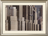 New York Helicopter Poster by Hank Gans