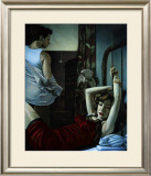 Tenement Apartment, Blue Bedroom Framed Giclee Print by Richie Fahey