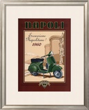 Napoli Scooter Poster by Bruno Pozzo