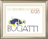 Bugatti: Le Champion Du Monde Limited Edition Framed Print by Ernst Deutsch-dryden