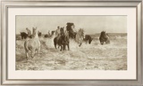 Horses Bathing Prints by Lucy Elizabeth Kemp-Welch