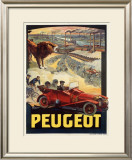 Peugeot Framed Giclee Print by Leonetto Cappiello