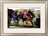 LMS Railway Highland Games Framed Giclee Print by Christopher Clark