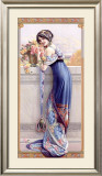 Gasper Camps Balcony Bouquet Poster Framed Giclee Print by Gaspar Camps
