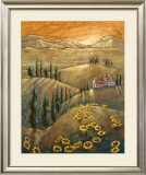 Tuscan Sunflowers II Print by Marshall Banks