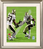 Reggie Bush & Pierre Thomas Super Bowl XLIV Celebration Framed Photographic Print