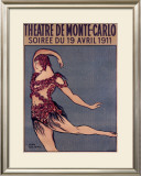 Theatre de Monte-Carlo Framed Giclee Print by Jean Cocteau