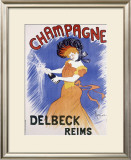 Champagne Delbeck Reims Framed Giclee Print by Leonetto Cappiello