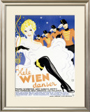 Hele Wien Danser Framed Giclee Print by Wennervald 
