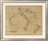Australasia, c.1812 Framed Giclee Print by Aaron Arrowsmith