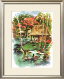 Samoa Framed Giclee Print by Louis Macouillard