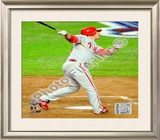 Chase Utley Game 1 of the 2009 World Series Framed Photographic Print