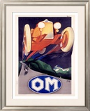 OM Roadster Framed Giclee Print by Marcello Nizzoli