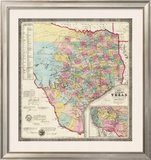 The State of Texas, c.1856 Framed Giclee Print by Jacob De Cordova