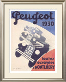 Peugeot Framed Giclee Print by A. N. Girard