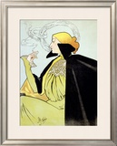 Job Papier and Cigarettes Framed Giclee Print by Atche 