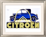 Citroen Framed Giclee Print by Roger de Valerio
