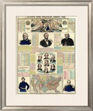 The National Political Chart, Civil War, c.1861 Framed Giclee Print by H. H. Lloyd