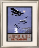 L'Aviation Navale, Britannique Framed Giclee Print by Nancy Smith