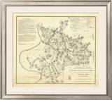 Civil Wat Battlefields In Front of Nashville, c.1866 Framed Giclee Print by M. Peseux