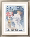 Electricine Framed Giclee Print by Lucien Lefevre