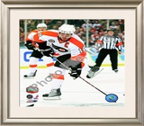Mike Richards 2010 NHL Winter Classic Framed Photographic Print