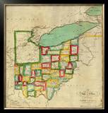 State of Ohio, c.1827 Framed Giclee Print by Robert Desilver