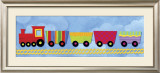Rainbow Train Posters by Jane Davies