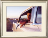 Pin-Up Girl: Cadillac Tattoo Framed Giclee Print by David Perry