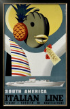 Italian Line Framed Giclee Print by Sassi 