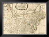General Map of the Middle British Colonies, in America, c.1776 Framed Giclee Print by Robert Sayer