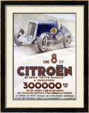 Citroen, Une 8 CV Framed Giclee Print by Louys 
