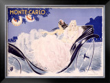 Montecarlo Lámina giclée enmarcada por Louis Icart