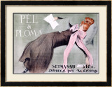 Pel Ploma, Setmanari Framed Giclee Print by Juan Vila Casas
