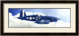 F-4U Corsair Framed Giclee Print by Douglas Castleman