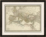 Empire Romain sous Constantin, c.1822 Framed Giclee Print by Adrien Hubert Brue