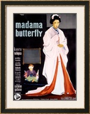 Madame Butterfly Framed Giclee Print by Ercole Brini