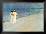 Promenade a la Plage Poster by Peder Severin Kröyer