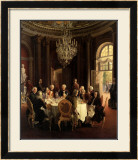 Die Tafelrunde Prints by Adolph Von Menzel