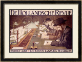 De Hollandsche Revue Framed Giclee Print by Johan Georg Van Caspel