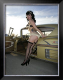 50's Pin-Up Girl Framed Giclee Print by David Perry