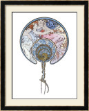 Fan Design Framed Giclee Print by Alphonse Mucha