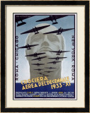 Croceria Aerea del Decennale Framed Giclee Print by Luigi Martinati
