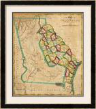State of Georgia, c.1827 Framed Giclee Print by Robert Desilver