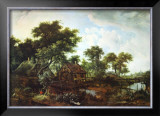 The Water Mill Prints by Meindert Hobbema