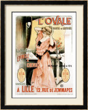 L'Ovale Framed Giclee Print by Henri Gray